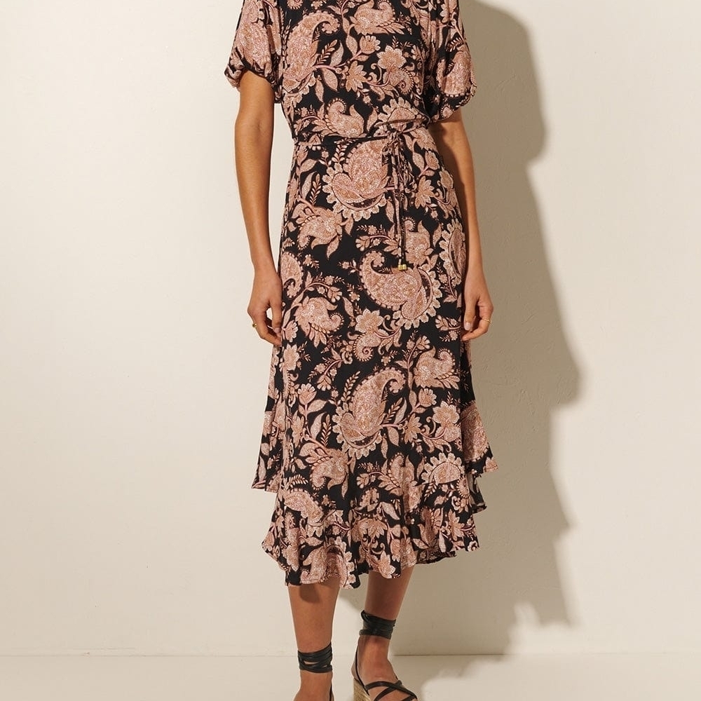 Kivari Pink Black Crew Neck Sundress Anthropologie